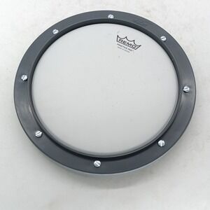 Remo 8 Inch Drum Practice Pad Gray Rubber RT-0008-00 Threaded Base Gray a11